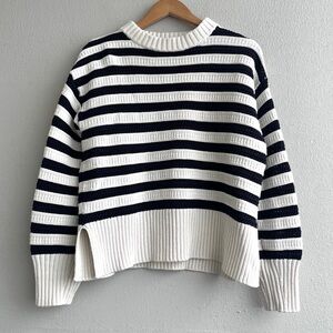 H&M | Ribbed Knit Striped Sweater